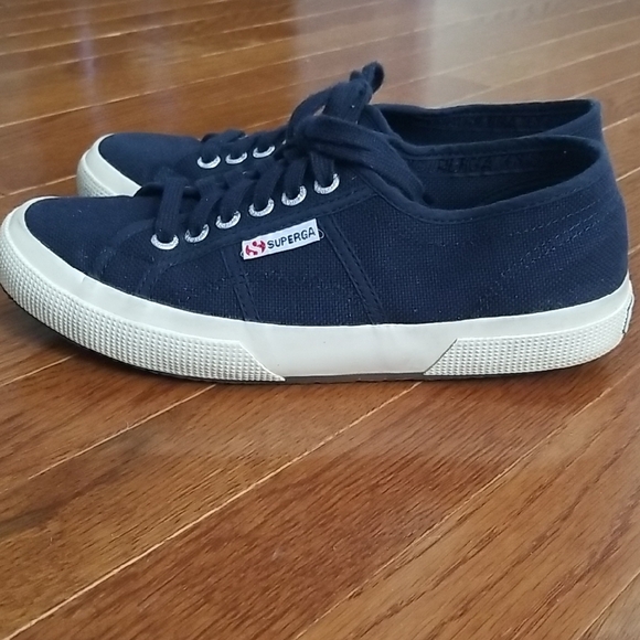 Superga Navy Canvas Sneakers - Picture 2 of 7